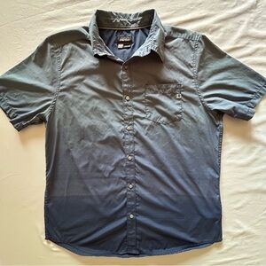 Marmot Mens XL Blue Short Sleeve Hiking Shirt Lightweight